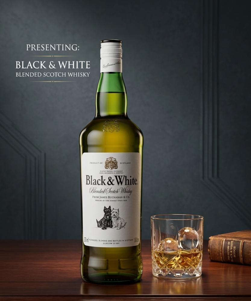 Whisky Black and white